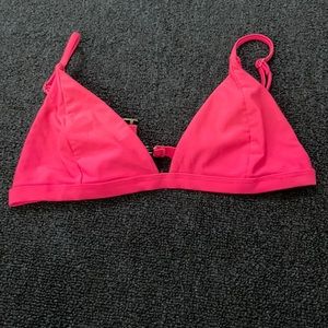 Pink bikini top